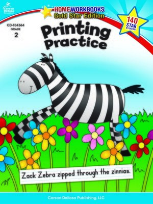 cover image of Printing Practice, Grade 2